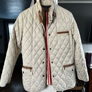 Brooks Brothers Cream Quilted Jacket